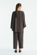 Benetti Belt-Detailed Trousers Set - Brown