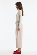 Pleated Wide-Leg Trousers