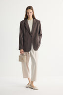 Single-Button Cupra Blazer Jacket