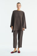 Benetti Belt-Detailed Trousers Set - Brown