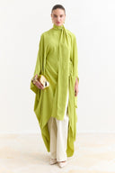 Tunnel Detail Abaya - Pistachio Green