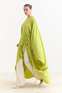 Tunnel Detail Abaya - Pistachio Green