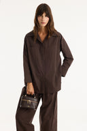 Pocket Detail Button-Up Shirt and Trousers Set