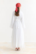 Senna Ruffled Waist Dress - White