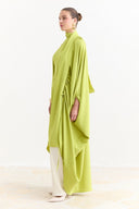 Tunnel Detail Abaya - Pistachio Green
