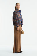 Flared Suede Pants