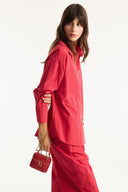 Pocket Detail Button-Up Shirt and Trousers Set
