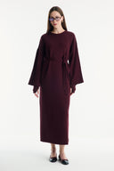 Belted Basic Knit Dress