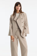 Asymmetric Button Blazer Jacket