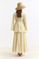 Voile Shirt with Binding Detail - Yellow