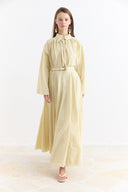 Voile Flared Skirt - Yellow