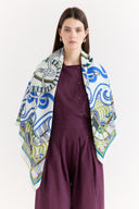 Samora Patterned Shoulder Shawl - Pistachio Green