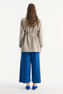 Blazer Jacket with Asymmetric Closure Detail