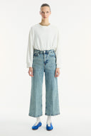 Straight Leg Pocket Jeans - Blue