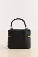 Noir Kapitone Mini Çanta - Siyah