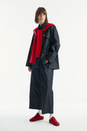 Denim Set with Metal Button Detail - Black