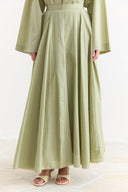 Voile Flared Skirt - Sage Green