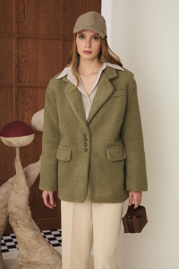 Alaska Kruvaze Blazer - Çağla
