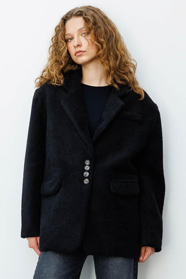 Alaska Kruvaze Blazer - Siyah