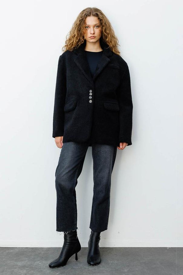 Alaska Kruvaze Blazer - Siyah