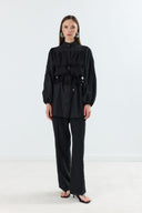 Aria Fistolu Gold Dacron Gömlek - Siyah