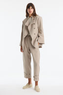 Asymmetric Button Blazer Jacket