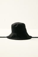Bağlama Detaylı Bucket Şapka - Siyah