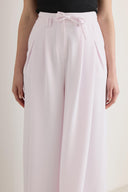 Bağlamalı Keten Pantolon - Pembe