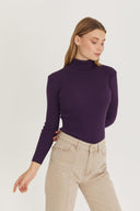 Turtleneck Sweater - Purple