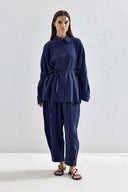 Basic Oversize Pantolon Takım - Lacivert