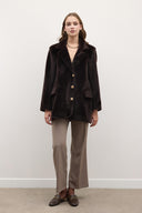 Blazer Goldfox Kemerli Ceket - Kahve