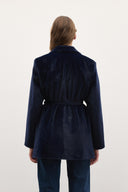 Blazer Goldfox Kemerli Ceket - Lacivert