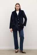 Blazer Goldfox Kemerli Ceket - Lacivert