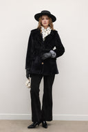 Blazer Goldfox Kemerli Ceket - Siyah