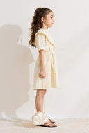 Brode Yaka Detaylı Elbise - Butter Yellow