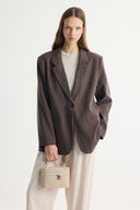 Single-Button Cupra Blazer Jacket