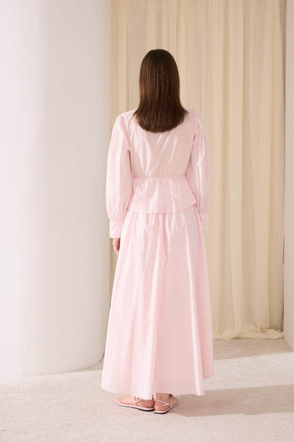 Calmaria Ön Çapraz Volanlı Vual Takım - Pembe