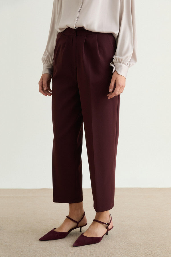 Cigarette Pantolon - Bordo