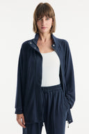 Belt-Detailed Mock Neck Relaxed Trouser Set - Anthracite