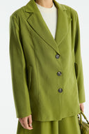 Benetti Button-Detail Skirt Suit - Green