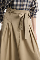 Kemer Detaylı Pileli Etek