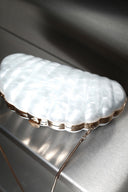Deniz Kabuğu Clutch Abiye Çanta - Sedef