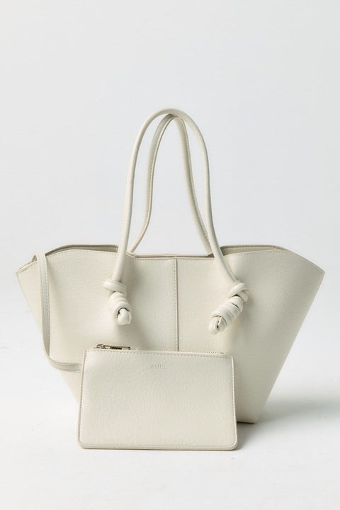 Knot Detail Asymmetric Bag - Beige