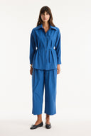 Pocket Detail Button-Up Shirt and Trousers Set