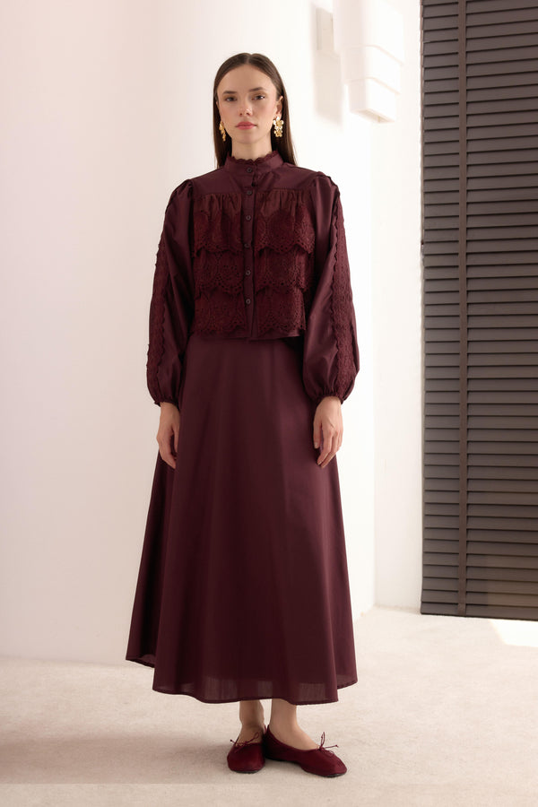 Elior Fistolu Gold Dacron Takım - Bordo