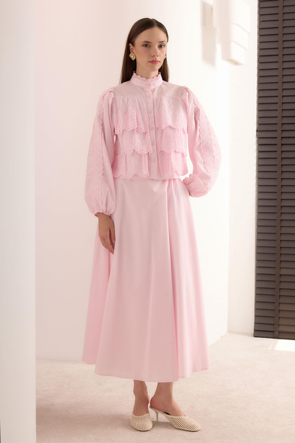 Elior Fistolu Gold Dacron Takım - Pembe