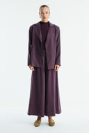 Benetti Button-Detail Skirt Suit - Plum