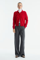 Straight-Leg Crepe Trousers - Anthracite