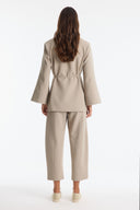 Asymmetric Button Blazer Jacket