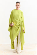 Tunnel Detail Abaya - Pistachio Green
